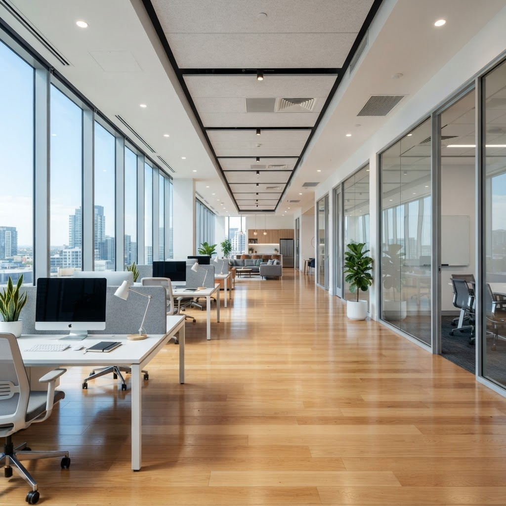 Pristine clean modern office space