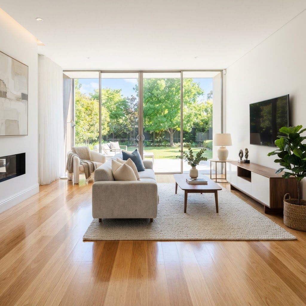Spotlessly clean modern home interior